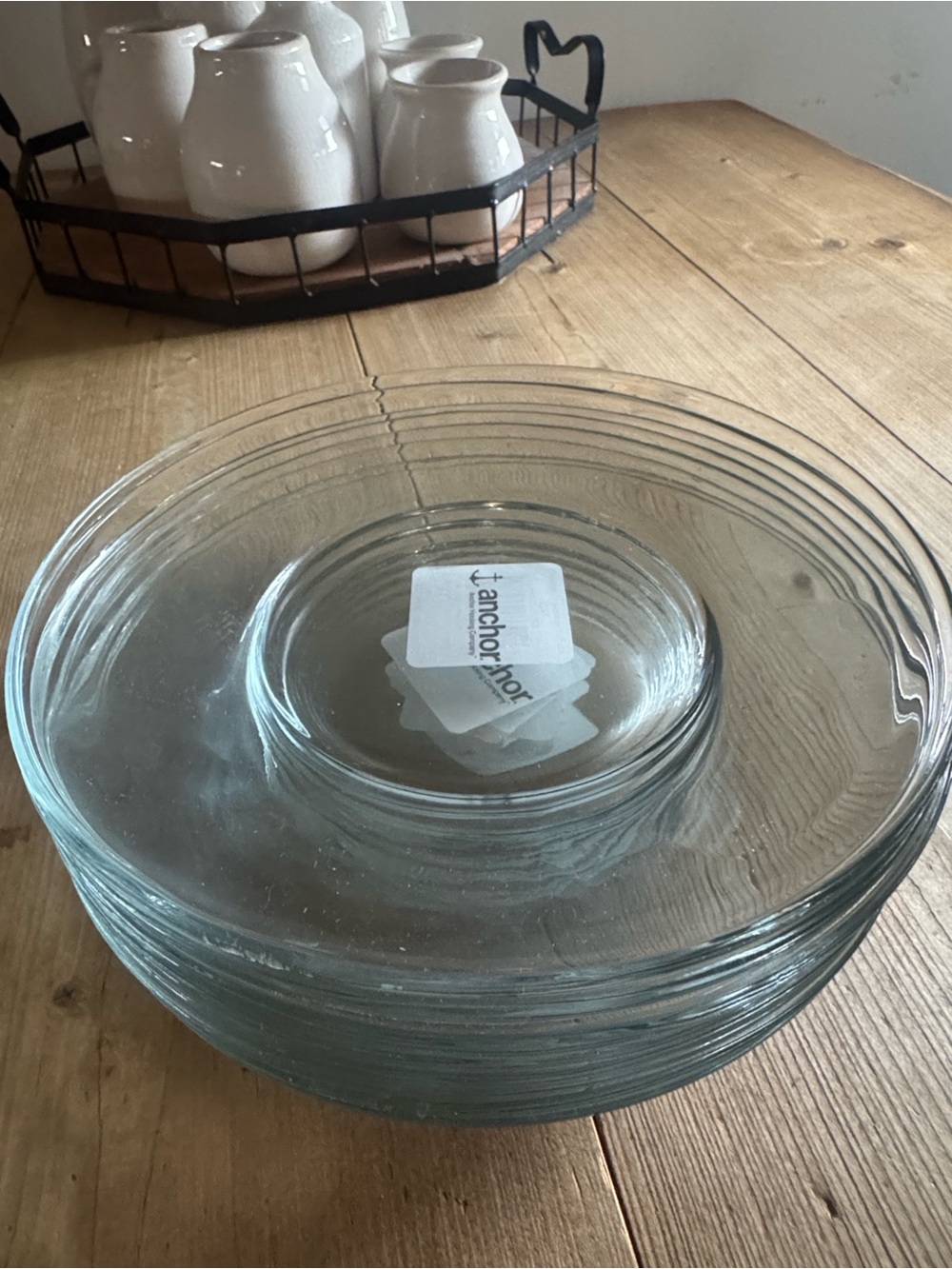 Anchor Hocking Clear Glass Luncheon plates!